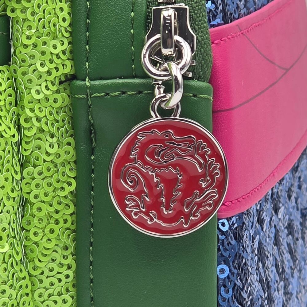 Loungefly Disney Mulan Sequin Mini Backpack New - Picture 7 of 8